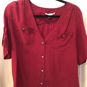 Short Sleeve Garnet Maroon Shirt